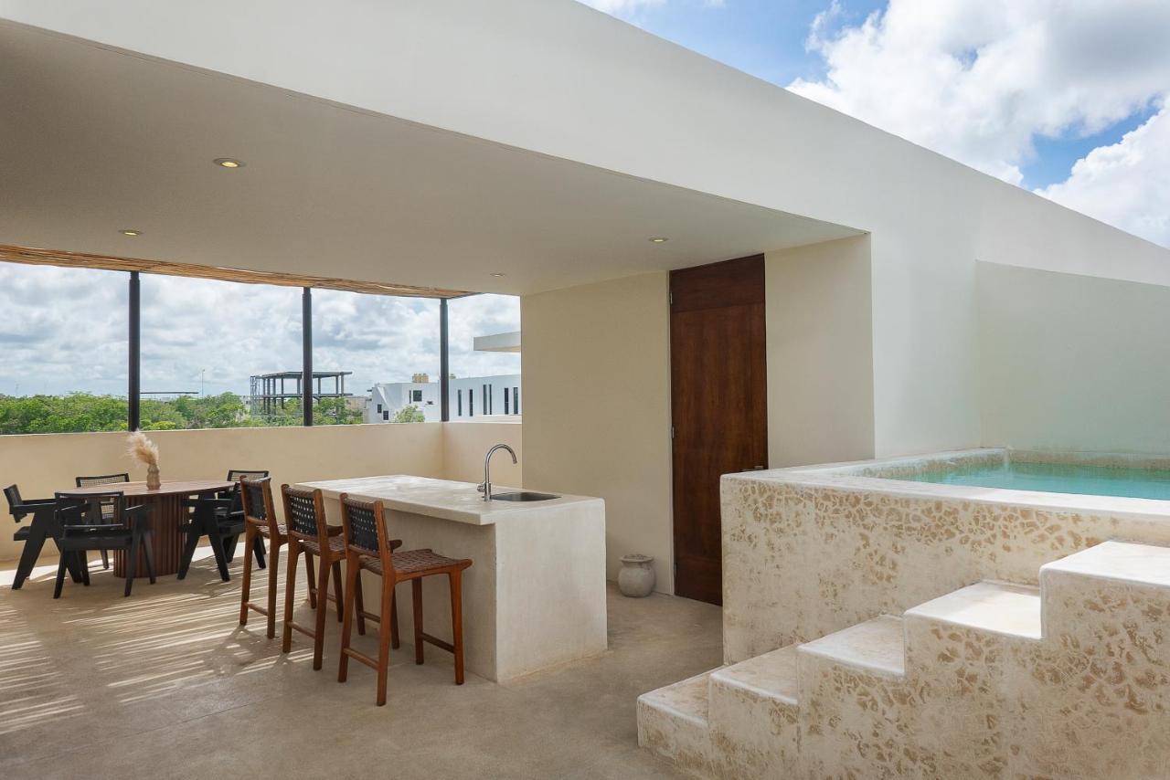 2 Bedbath Private Rooftop & Pool For 6 Tulum Extérieur photo